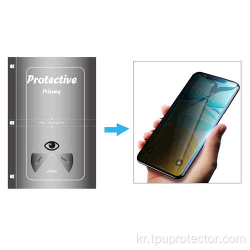 휴대 전화 용 콩나물 화면 보호기 TPU 하이드로 겔 필름